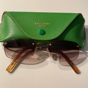 Kate Spade frameless sunglasses with case.